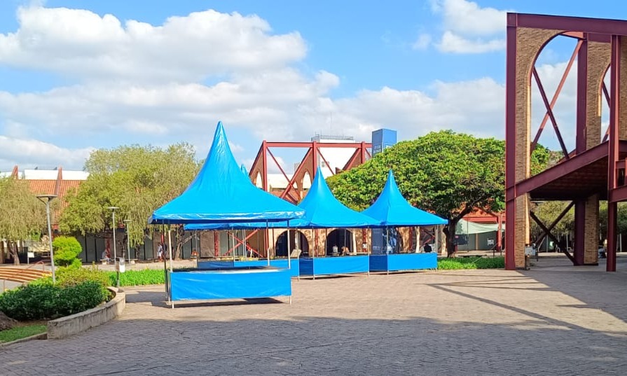 Barraca de apoio para evento