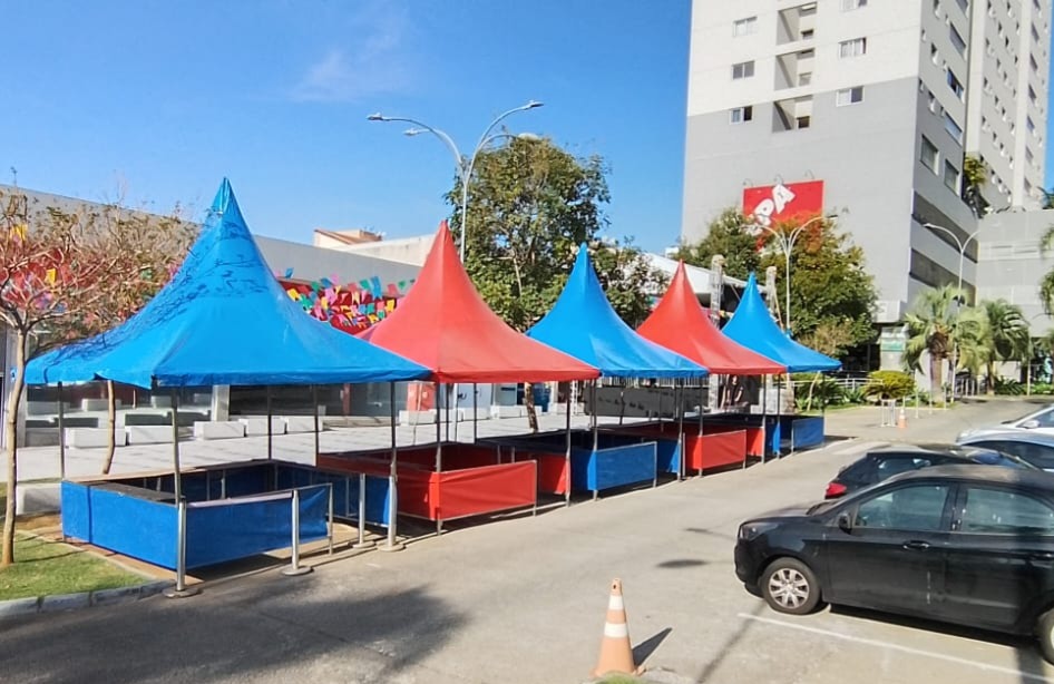 Barracas para atendimento e apoio