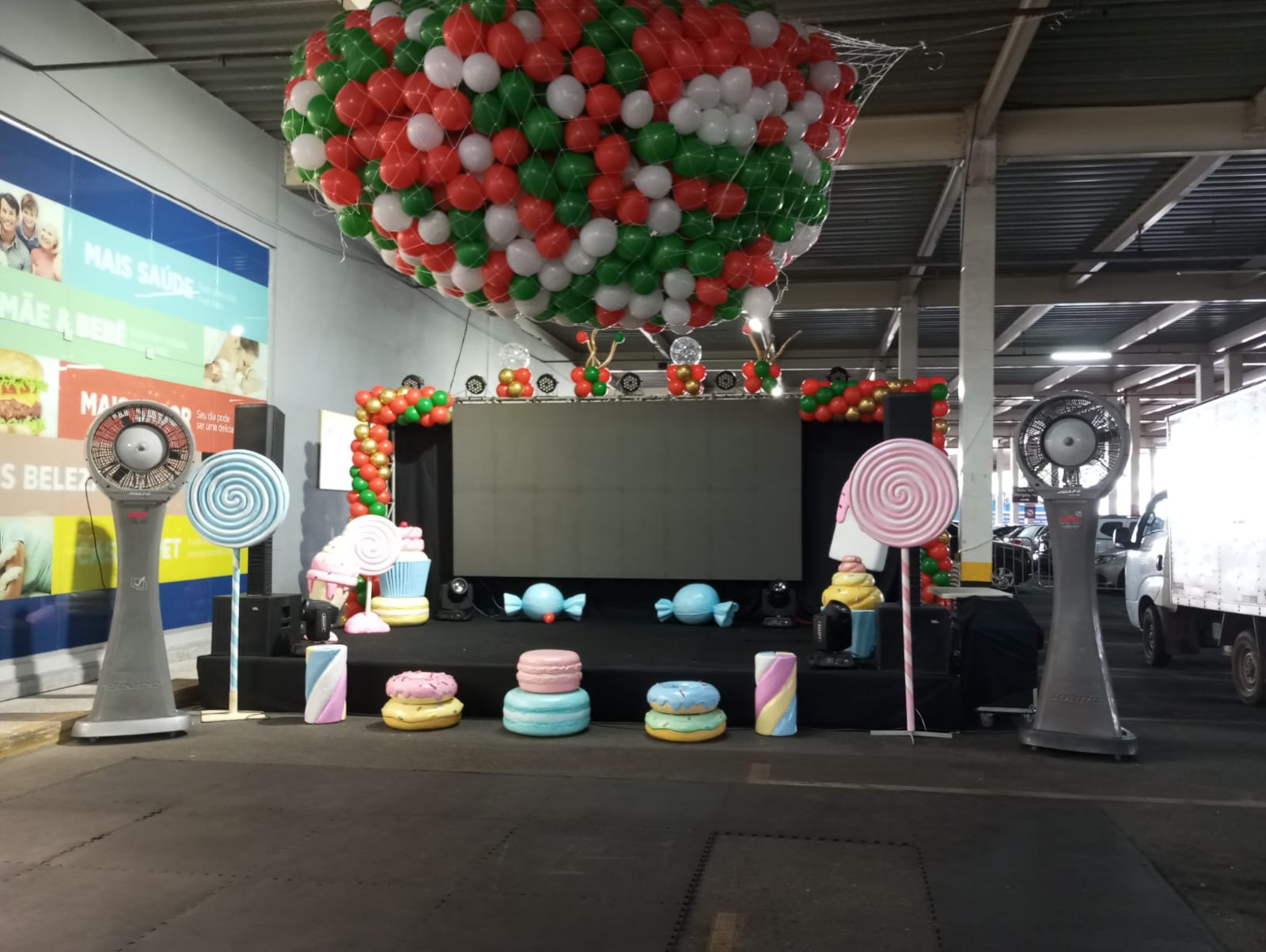 Climatizador para espa&ccedil;o tempor&aacute;rio de evento