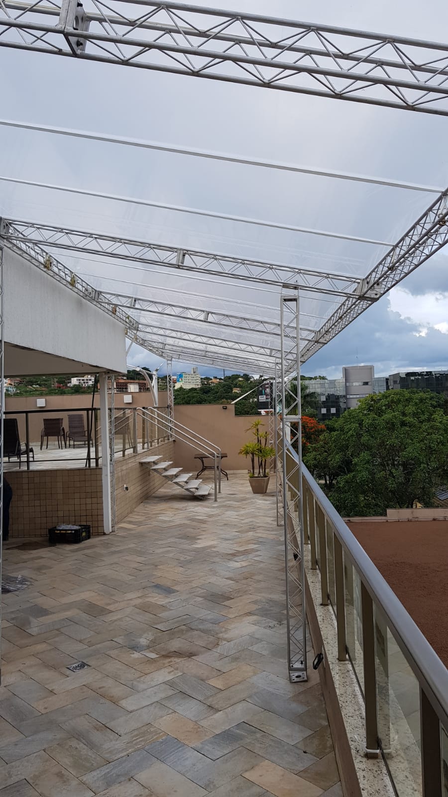 Cobertura para operação de evento