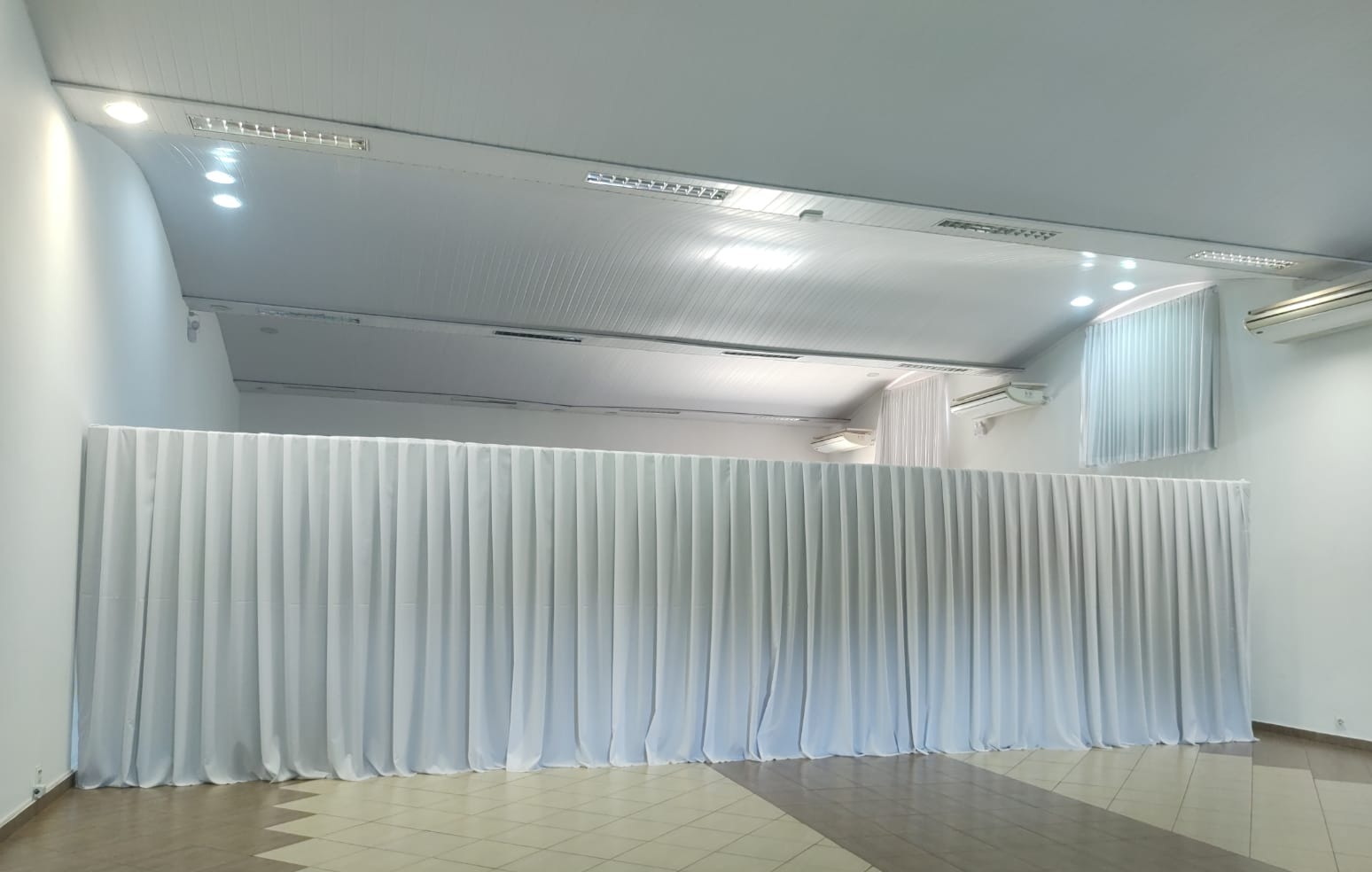 Acabamento em tecido para ambientação