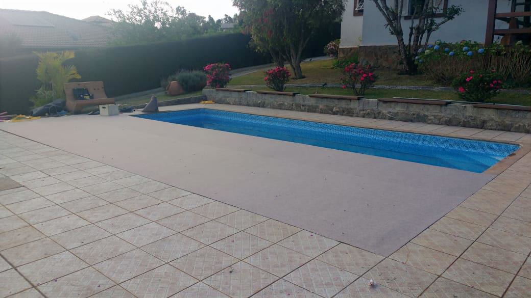 Montagem de piso para evento corporativo