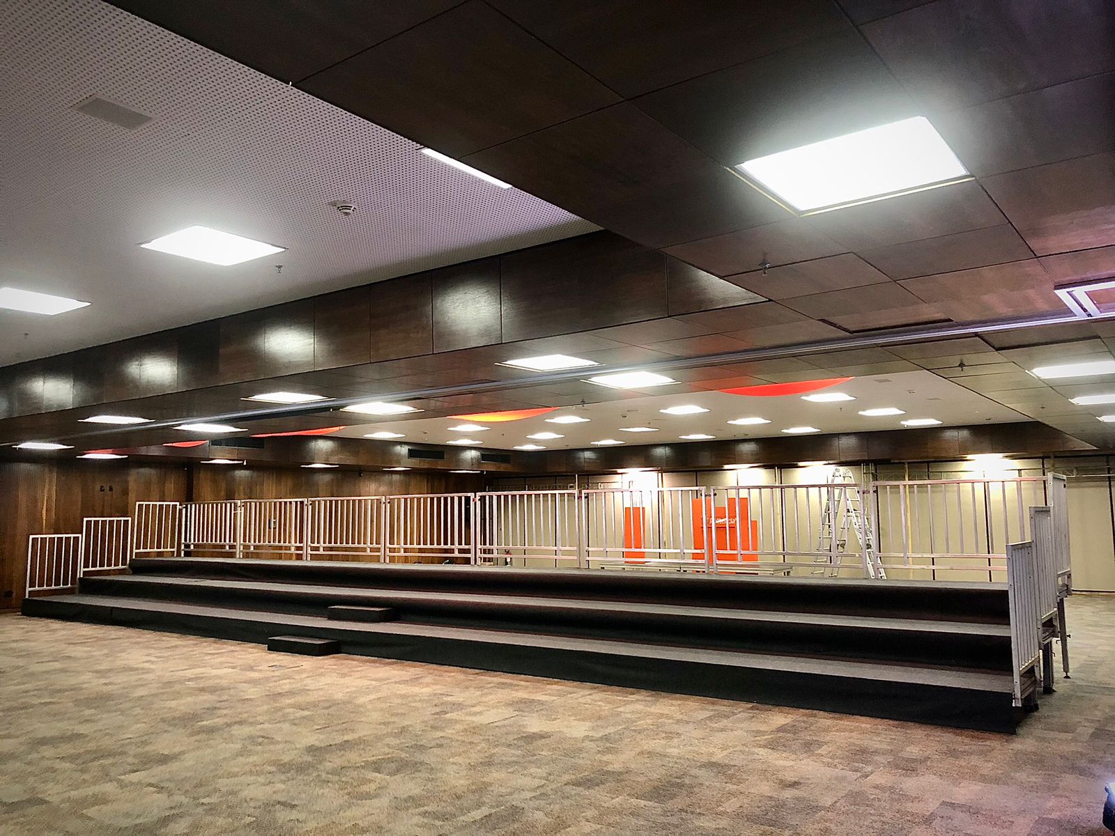 Praticáveis montados para evento