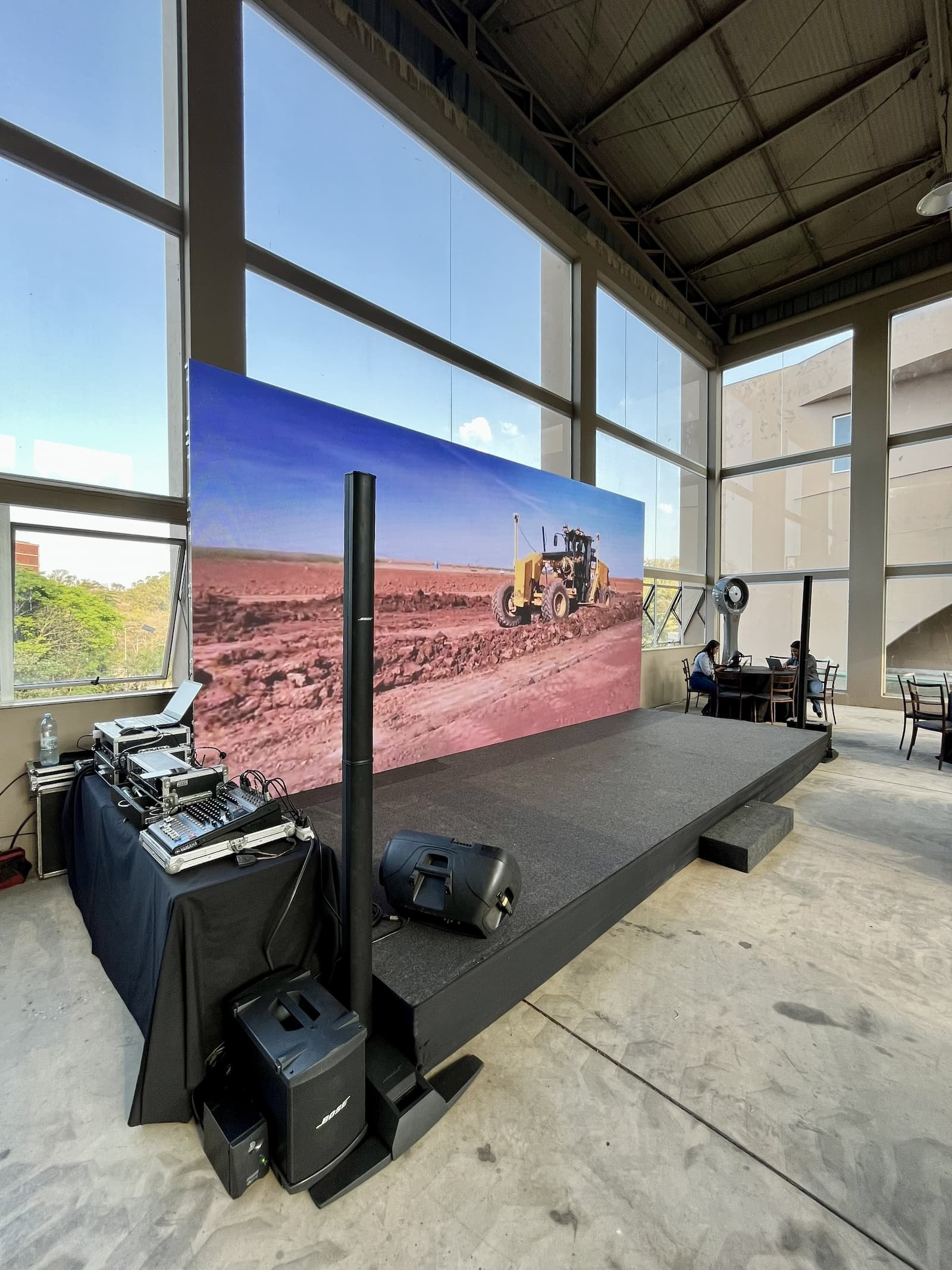 Sistema de sonorização para evento