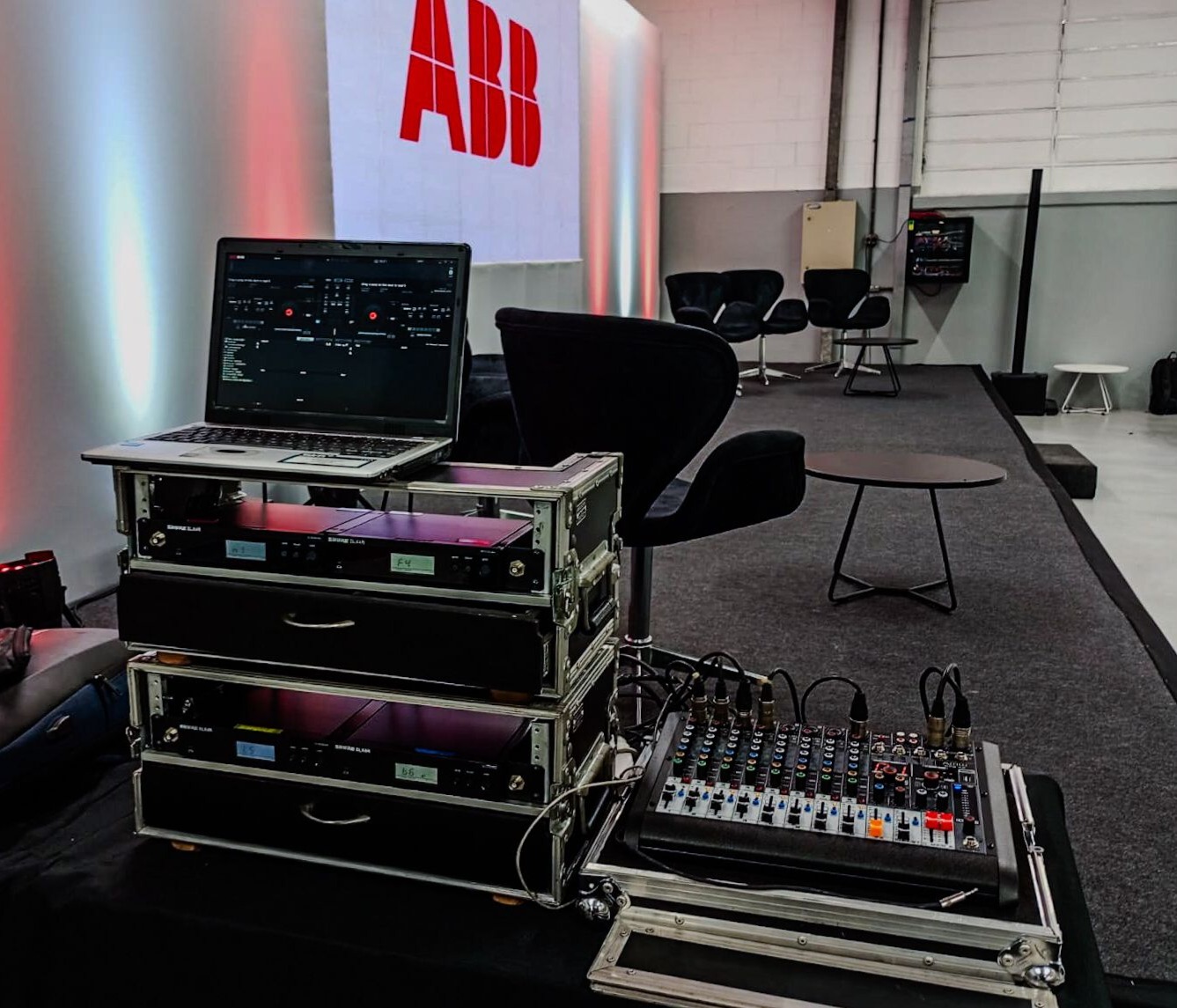 Sonorização profissional para evento